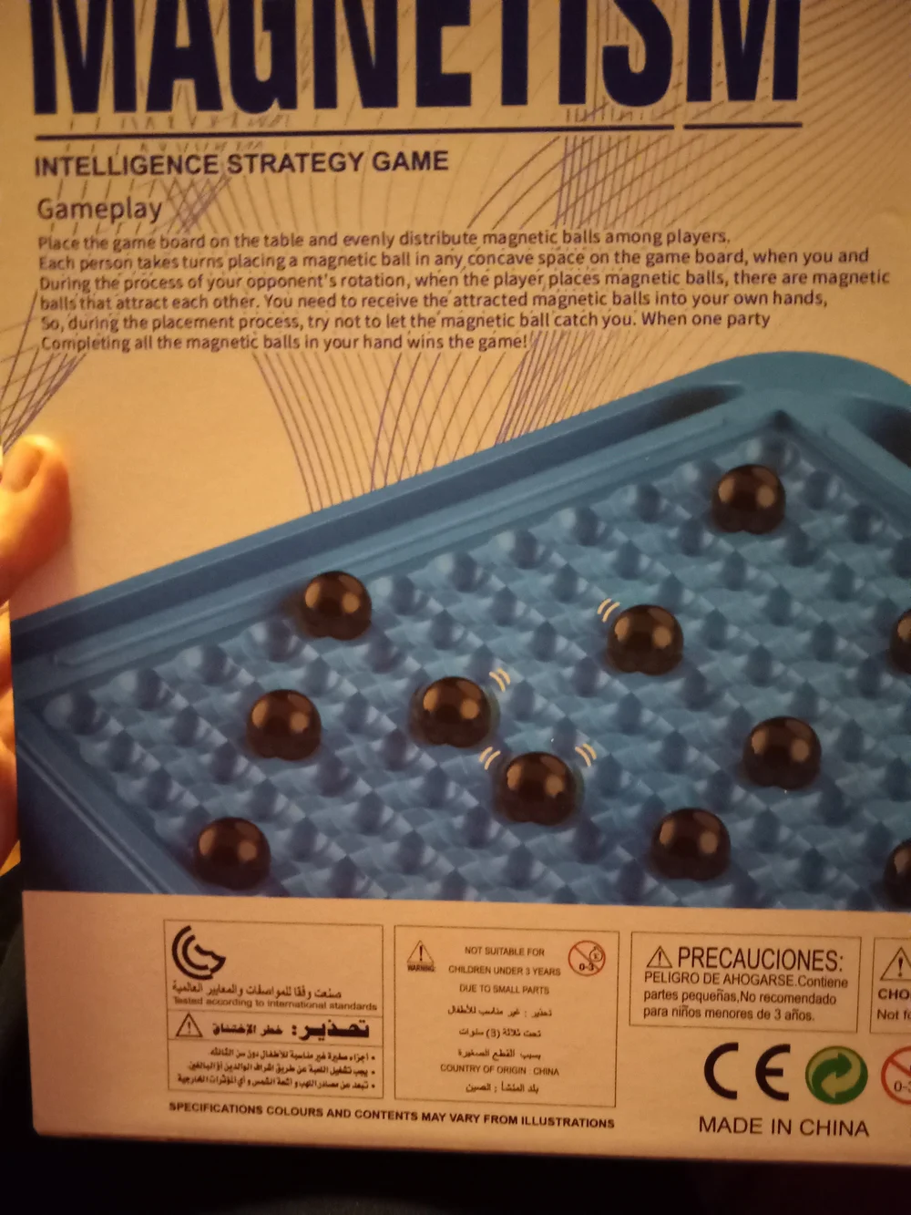 Magnetism Magnetic Strategy Game Puzzle - Blue